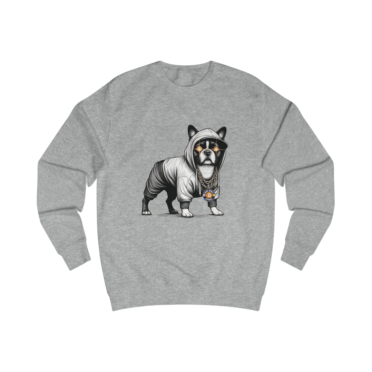 Hard Hood Dog - Fitted Crewneck Sweatshirt