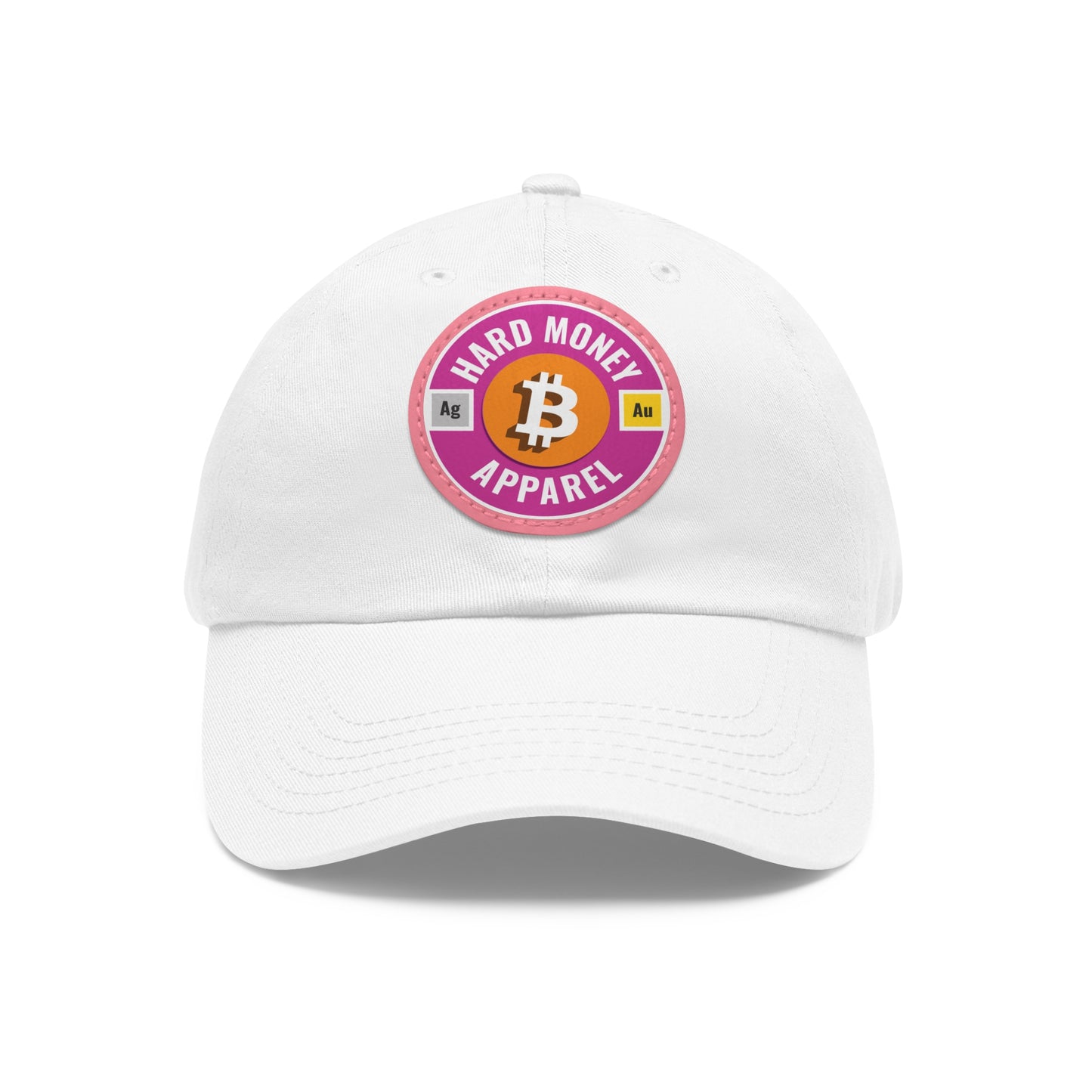 Hard Money Apparel - Pink Leather Patch Cap
