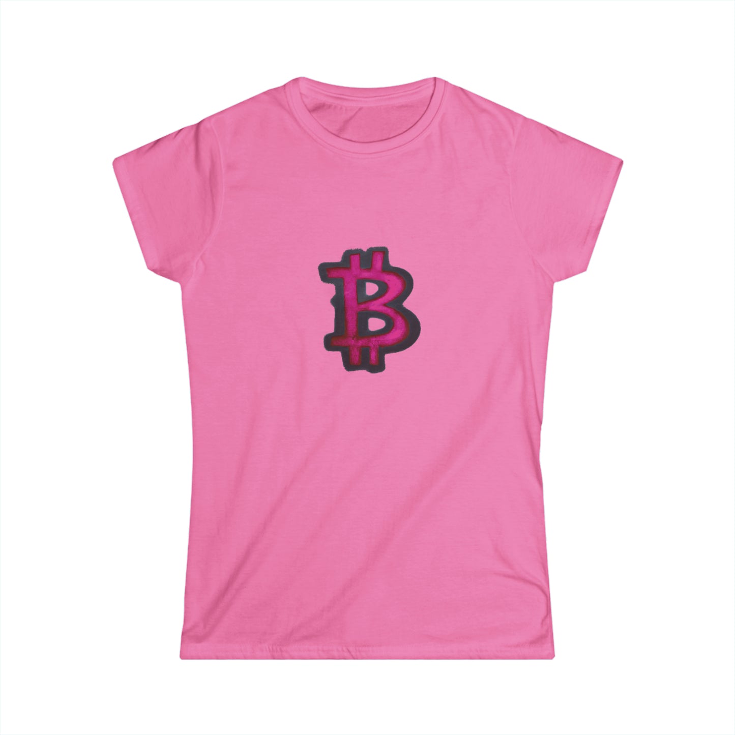 Pink Graffiti B - Women's Softstyle Tee