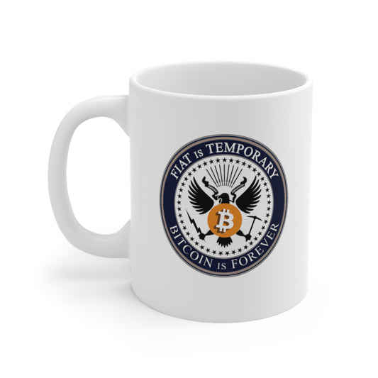 Bitcoin Presidential Seal - Ceramic Mug 11oz